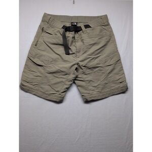 The North Face Shorts Mens Medium Gray Hiking Cargo Belted Nylon Outdoor